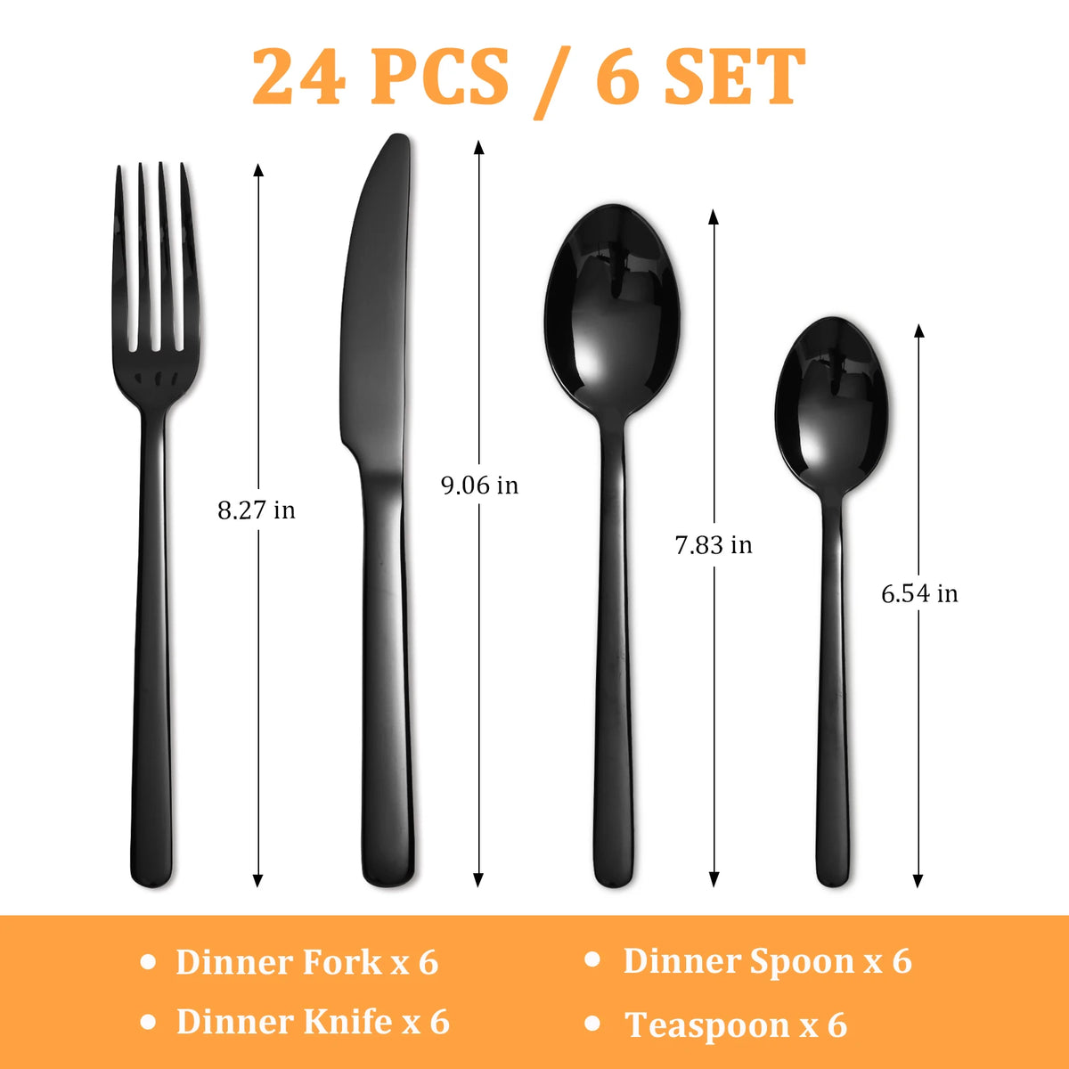 HANSMART Stainless Steel Flatware Set for Dining