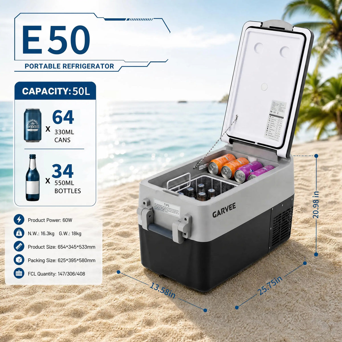 Studyset Portable Dual Zone Car Refrigerator