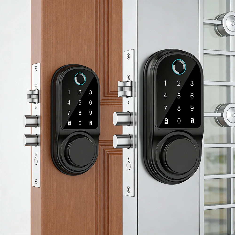 Smart Fingerprint Keypad Deadbolt Door Lock