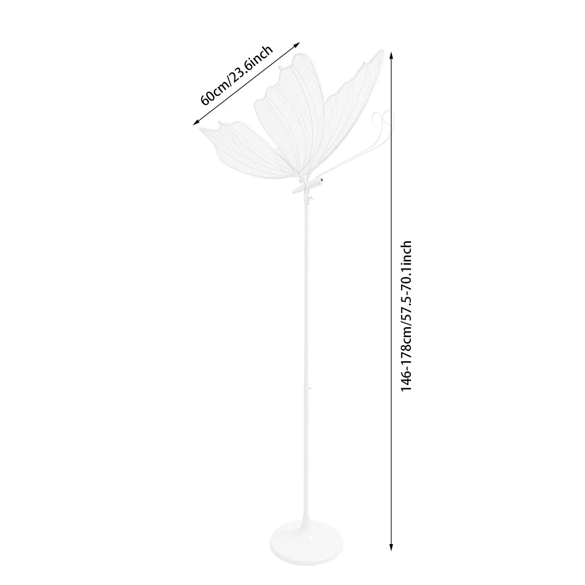 Romantic Butterfly Floor Lamp LED Wedding Decor