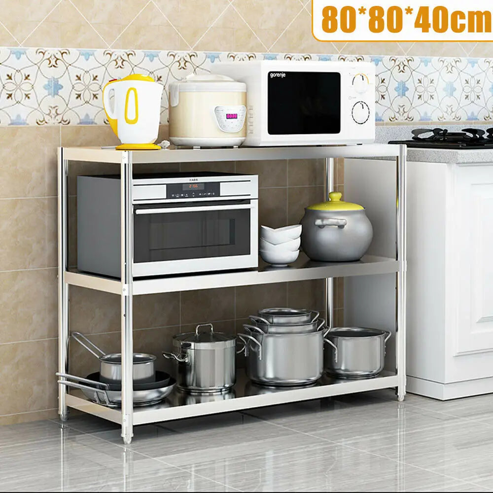 Stainless Steel Three Tier Kitchen Storage Rack