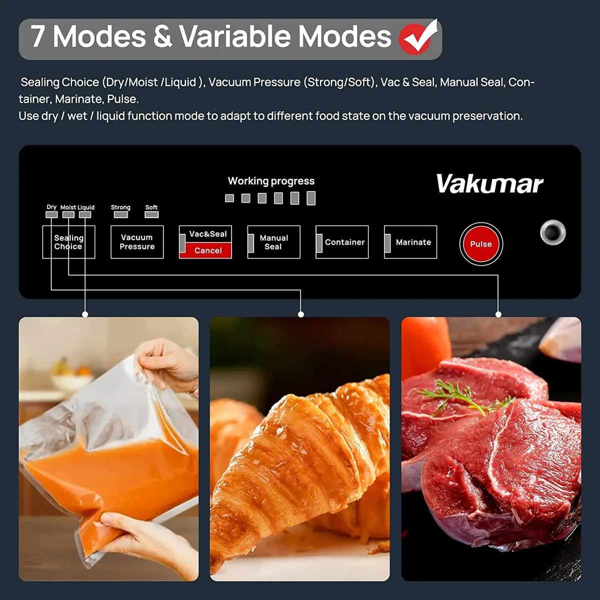 Vakumar Automatic Food Vacuum Sealer Machine