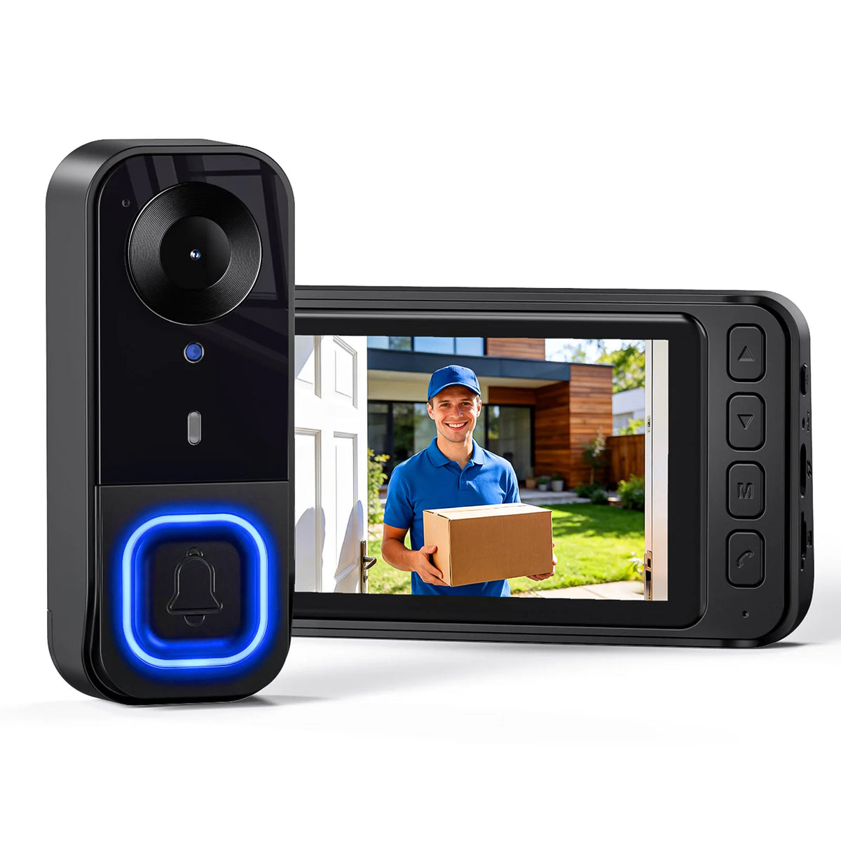 Wireless Video Doorbell With Night Vision And Two Way Talk