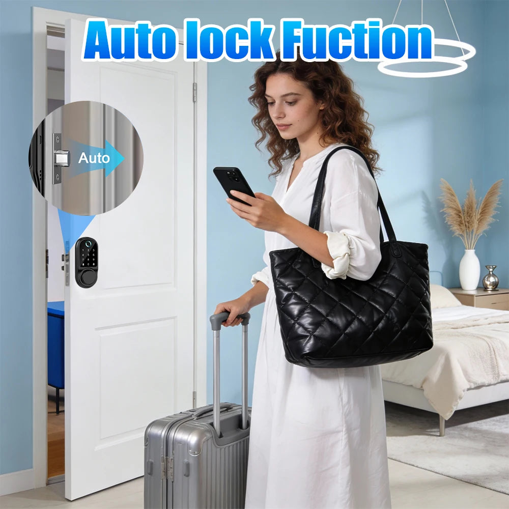 Smart Fingerprint Keypad Deadbolt Door Lock