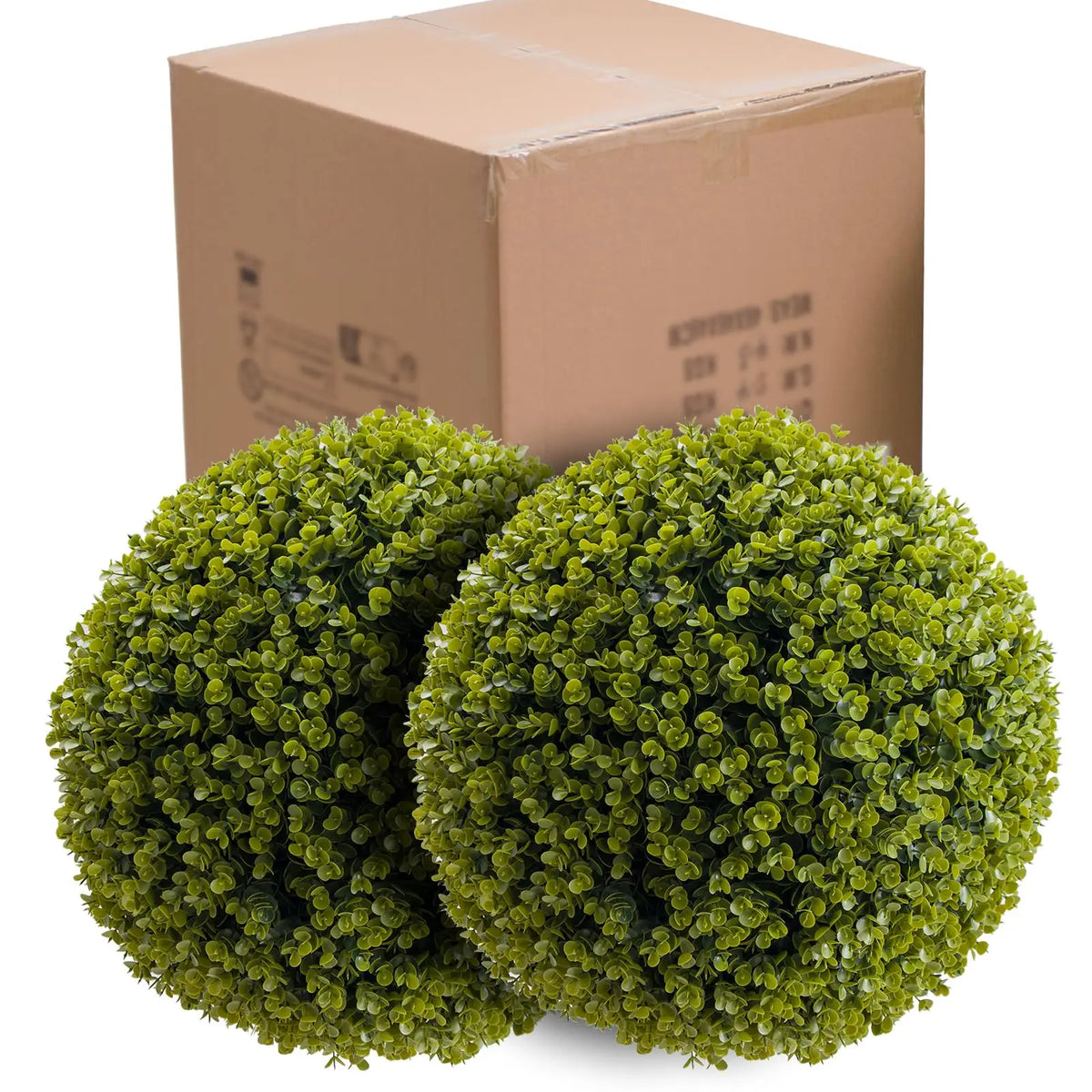 Studyset Artificial Topiary Cedar Balls Set Of Two