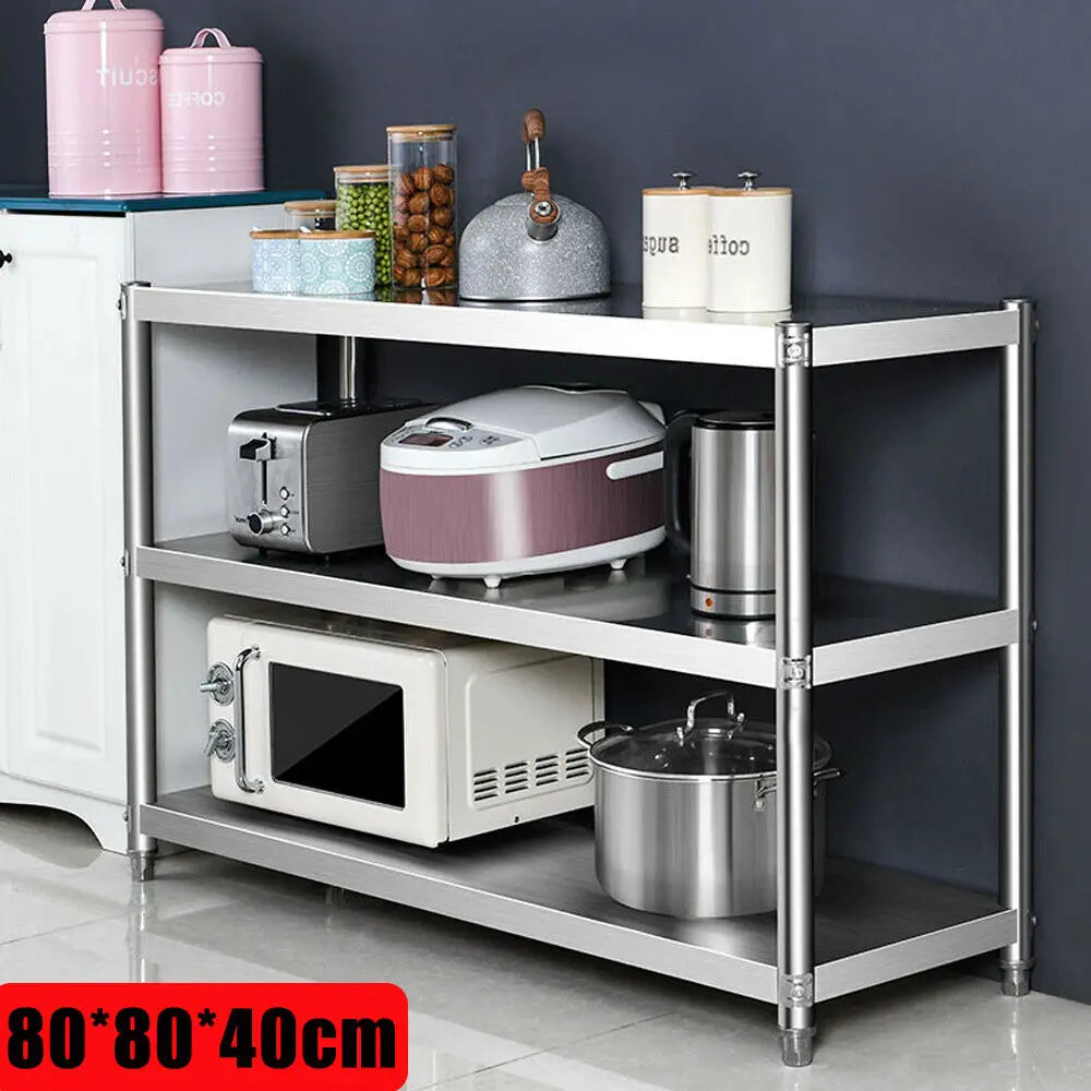 Stainless Steel Three Tier Kitchen Storage Rack