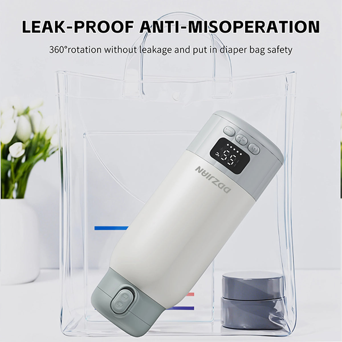 Electric Heating Thermos Cup Temp Display