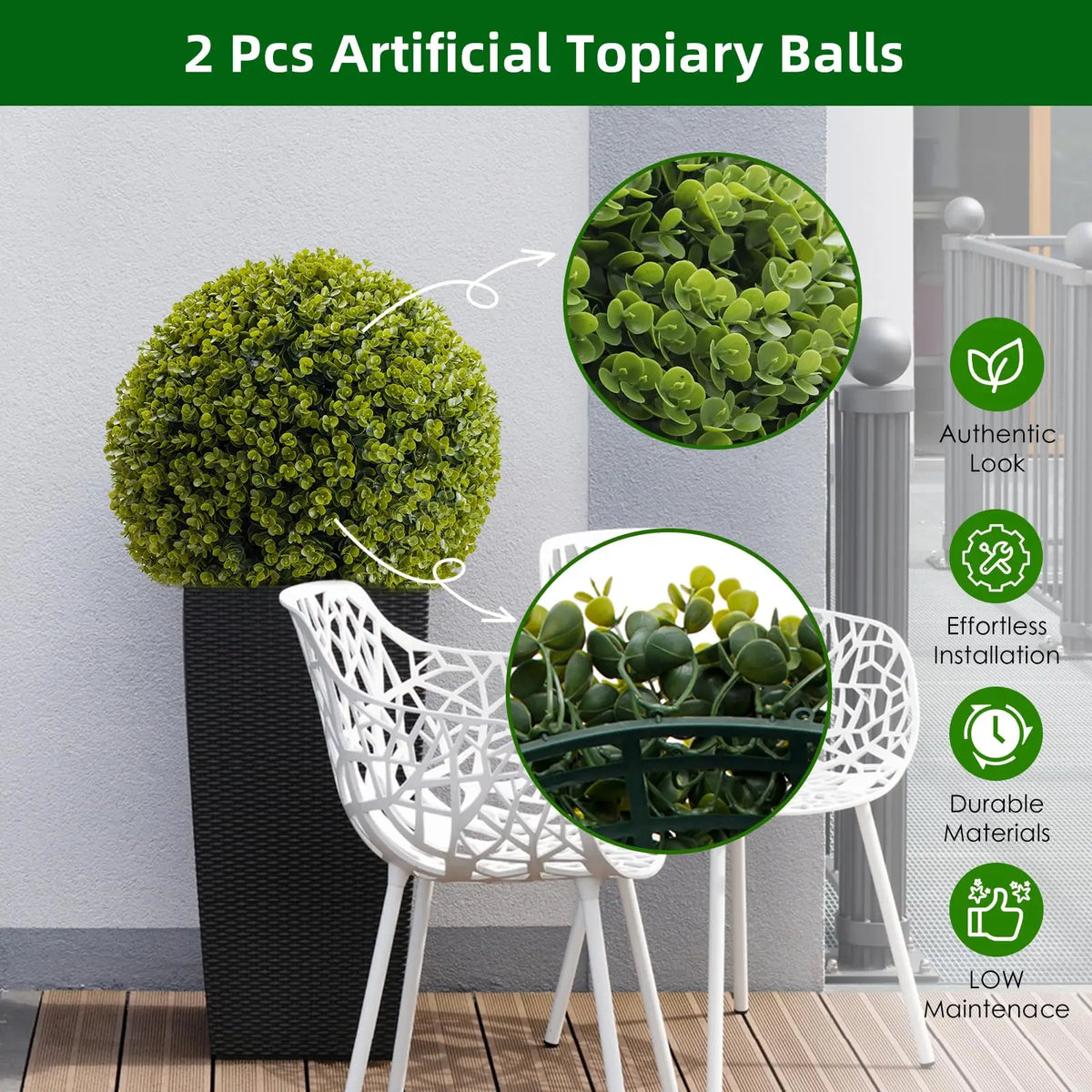 Studyset Artificial Outdoor Topiary Balls