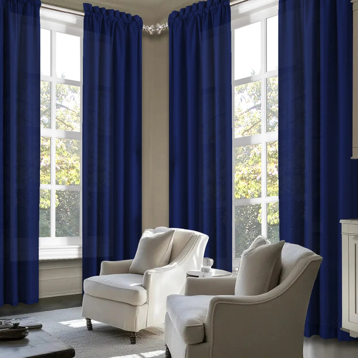 Sabalanica Light Filtering Polyester Curtain Set