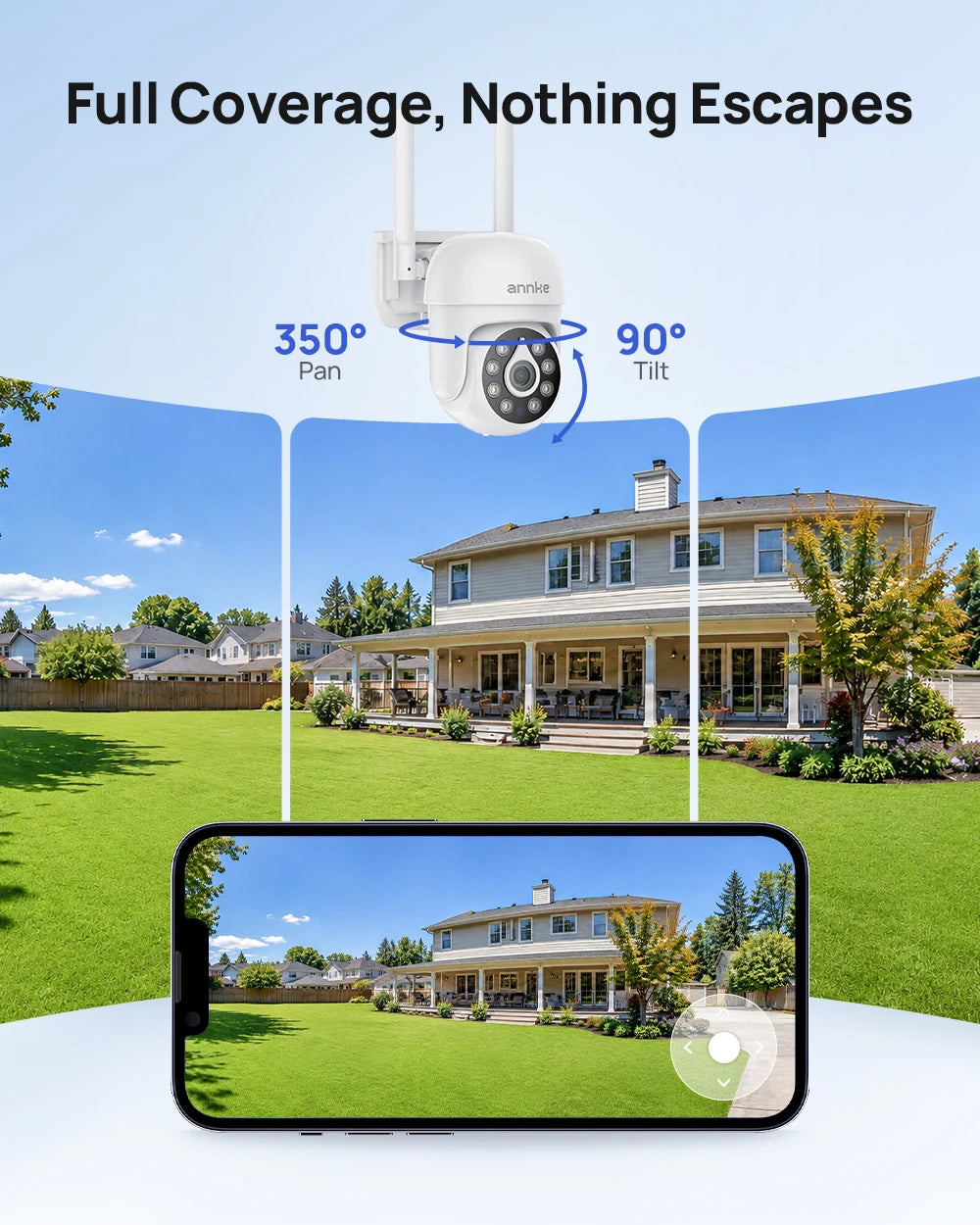 Annke 5MP PTZ Wireless Security Camera System