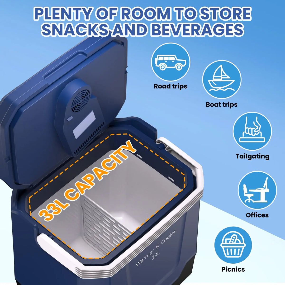 HiMISS Portable Electric Cooler and Warmer for Travel