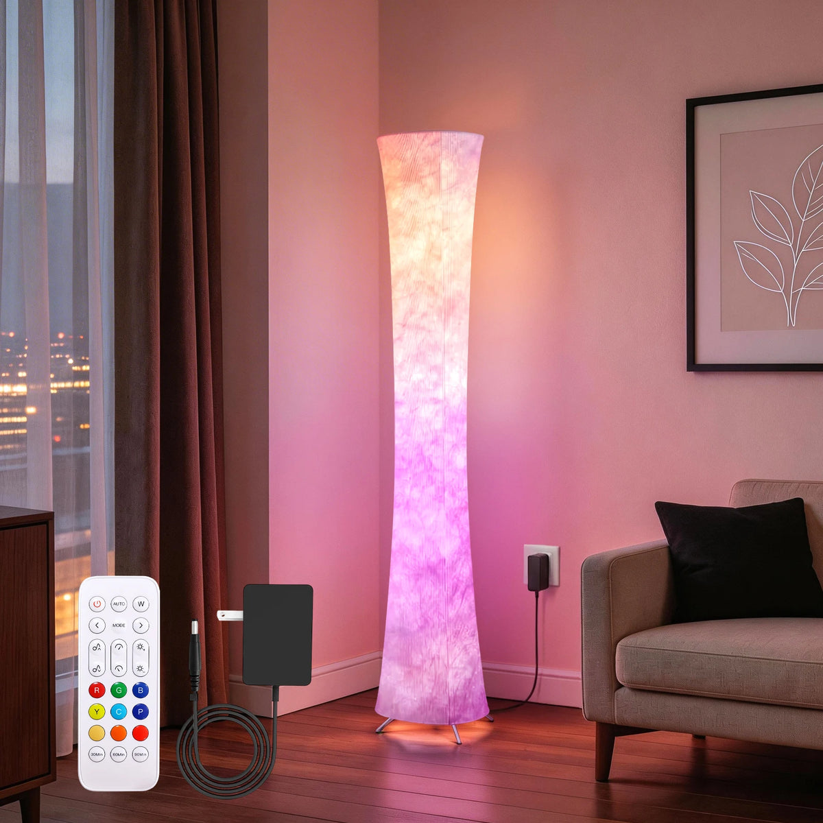 Smart Floor Lamp With Music Sync And Remote Control