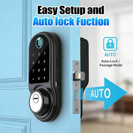 Smart Fingerprint Keypad Deadbolt Door Lock