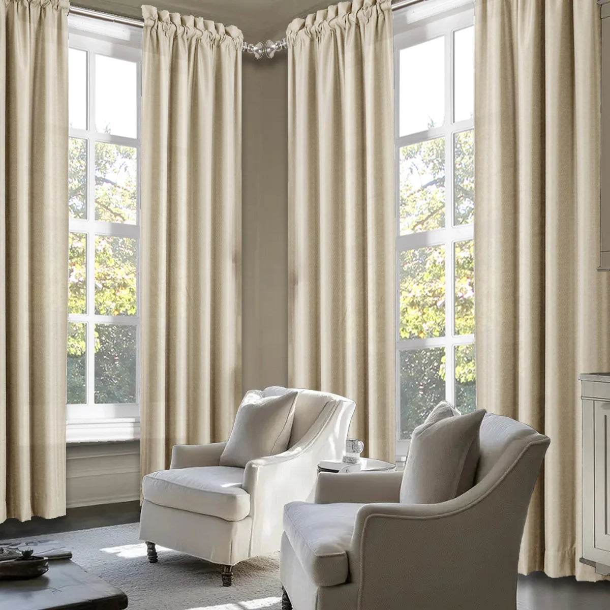 Sabalanica Light Filtering Polyester Window Curtains