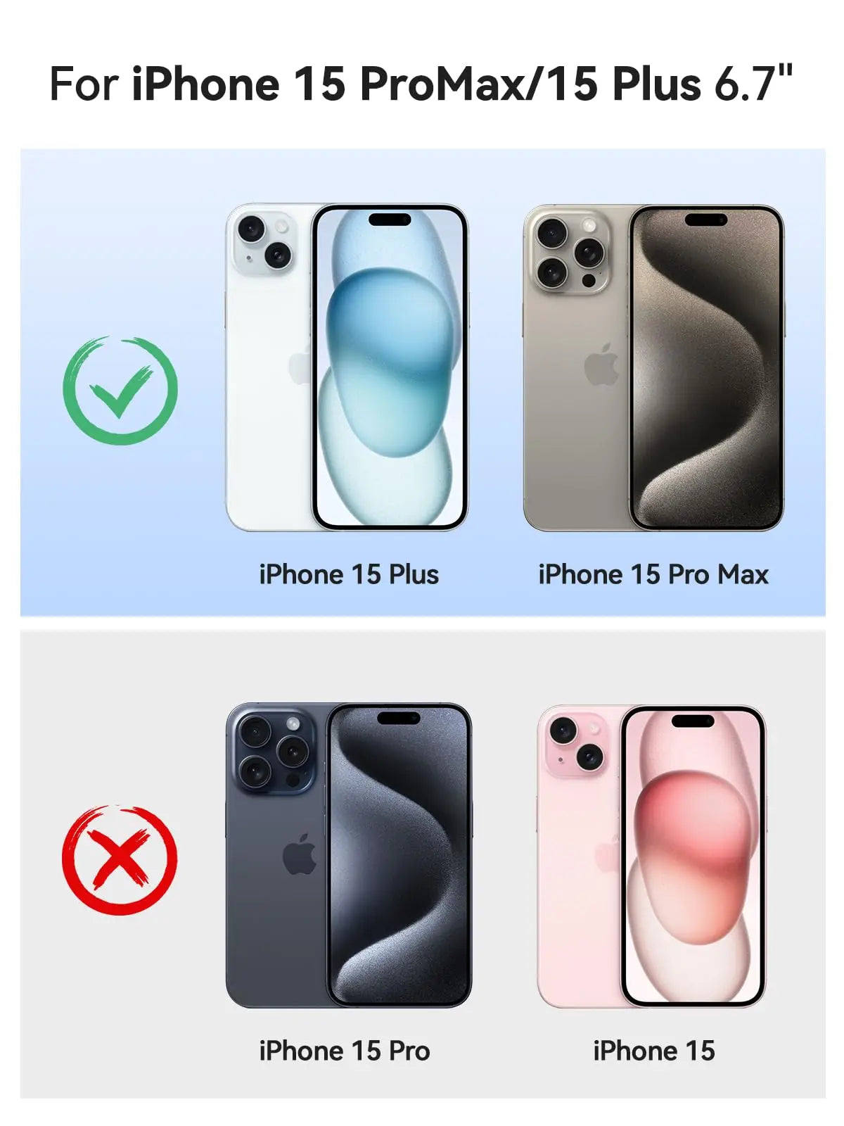 NEWDERY Battery Case for iPhone 15 Pro Max and Plus