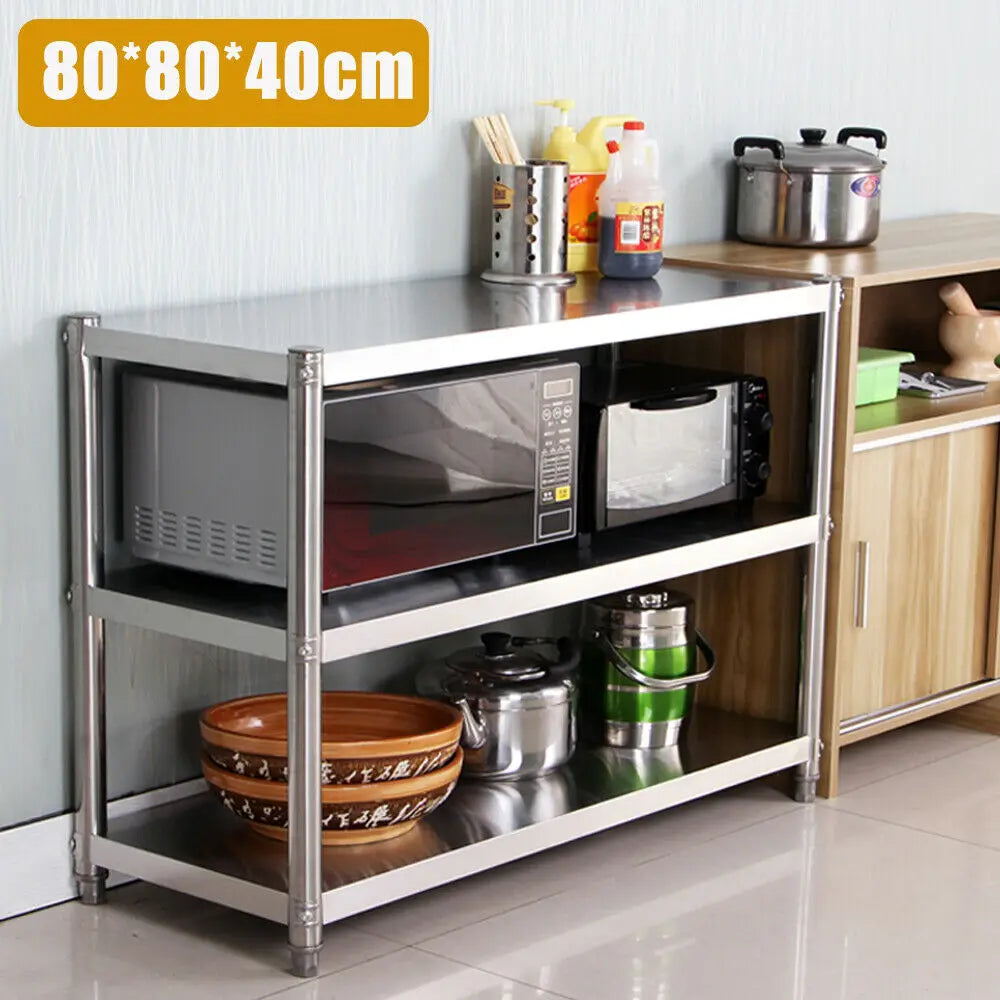 Stainless Steel Three Tier Kitchen Storage Rack