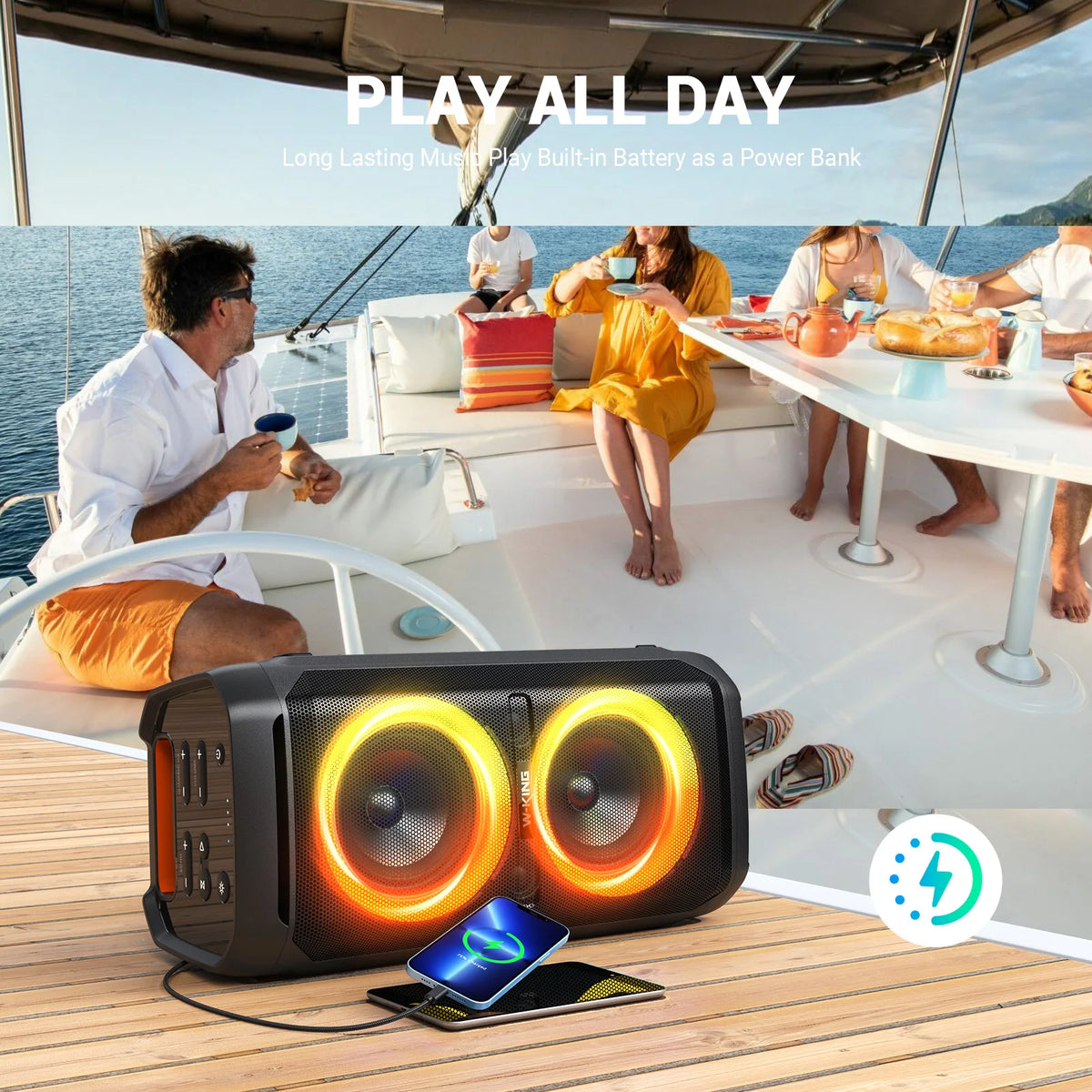 W-King T11 Portable Bluetooth Party Speaker