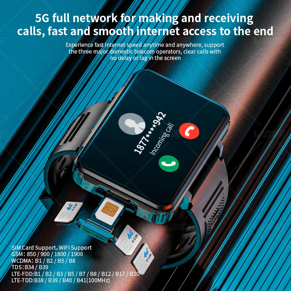 LOKMAT Android 4G Smartwatch Phone With Dual Cameras