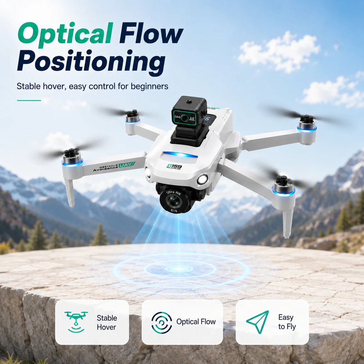 Znlyrion S159 GPS Drone With 8K Camera And Optical Flow