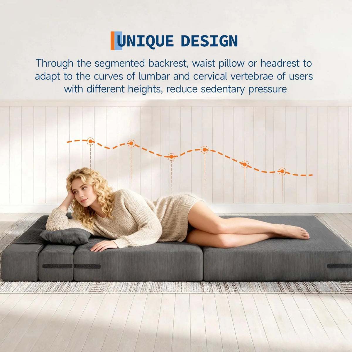 HobbyLane Four In One Folding Sofa Bed With Pillow