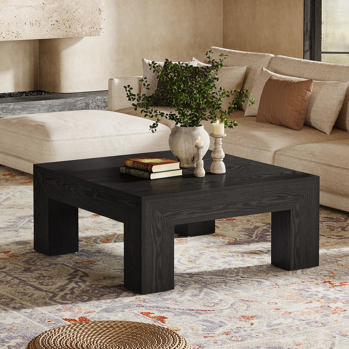 Tribesigns Farmhouse Square Coffee Table