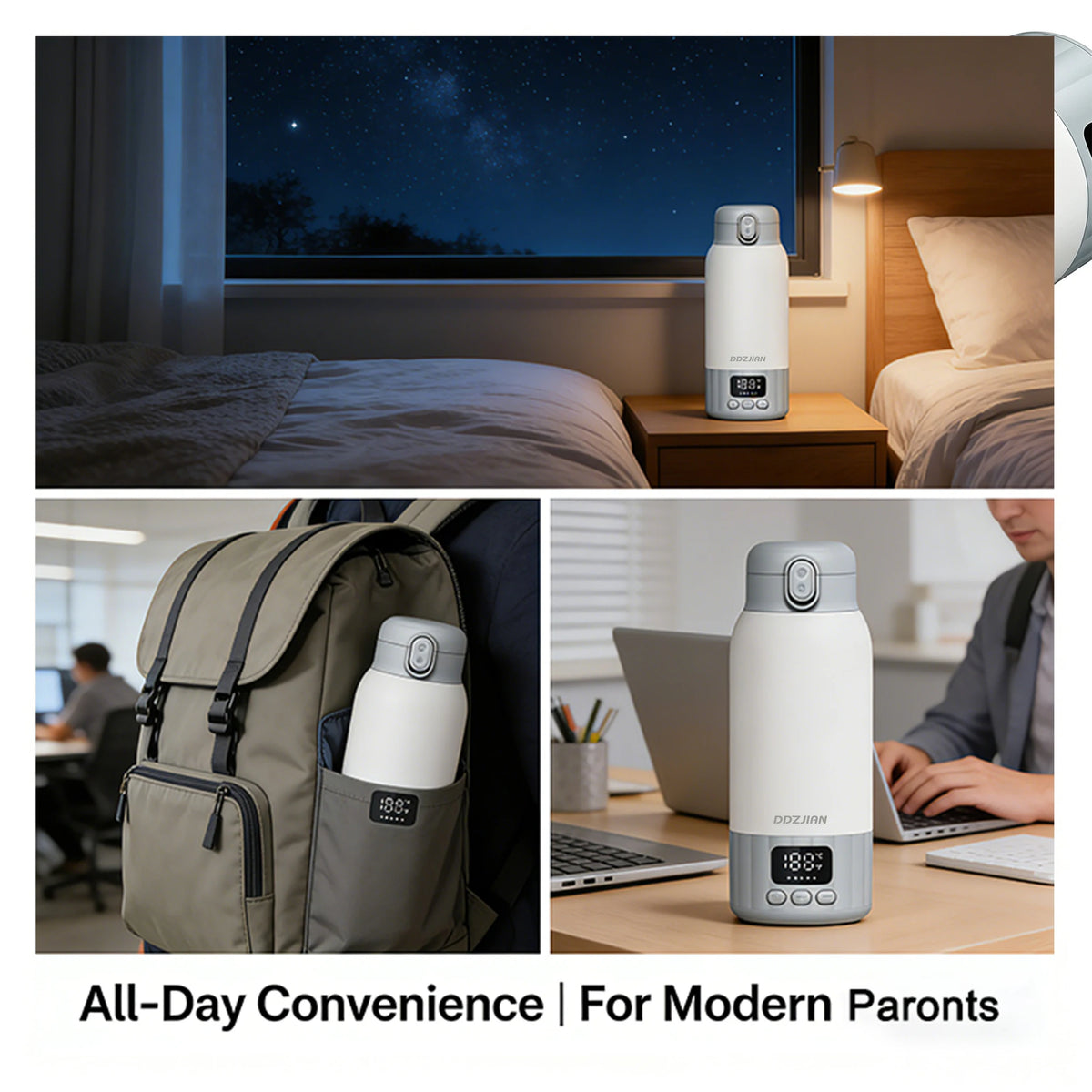 Electric Heating Thermos Cup Temp Display